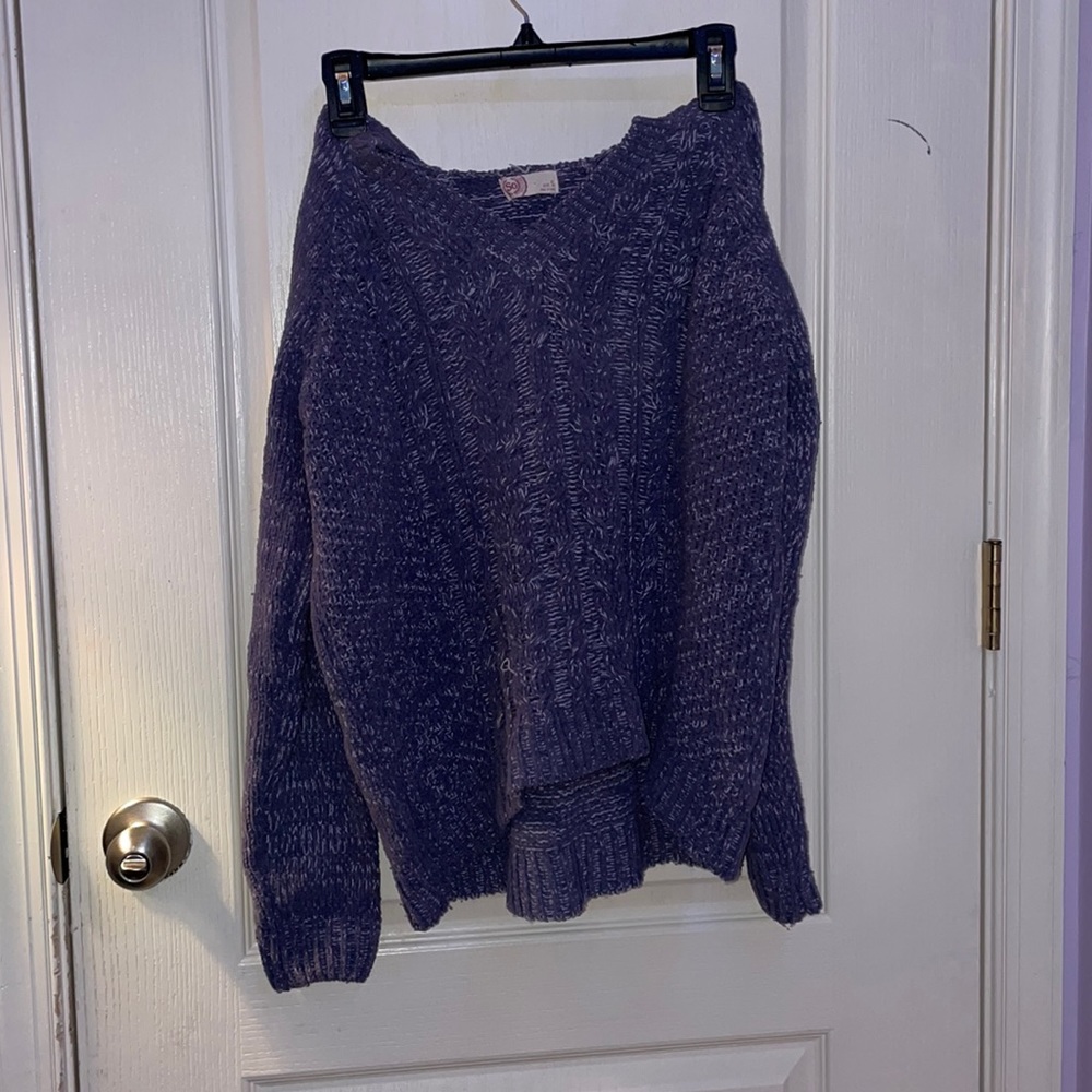 Purple Hooded Sweater